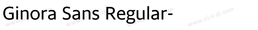 Ginora Sans Regular字体转换 Ginora Sans Regular字体转换